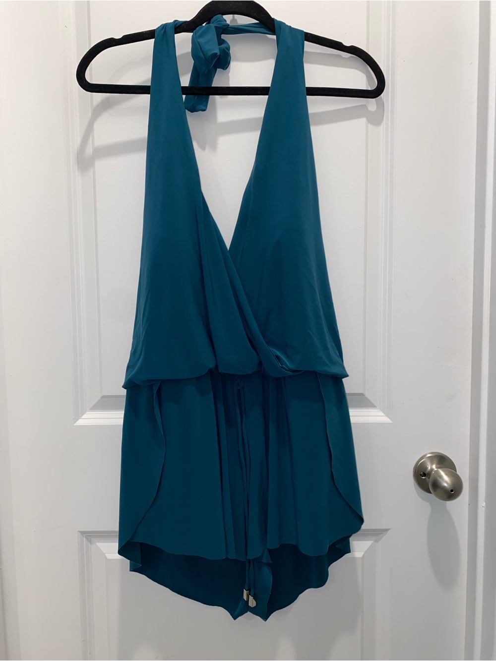 Magicsuit Teal Halter One-Piece Swim Romper